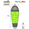 Мешок-кокон спальный NORFIN ATLANTIS 350 L NF-30117