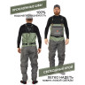 Полукомбинезон забродный NORFIN PILOT STOCKINGFOOT 2 р.XLL 83321-04XL-L