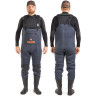 Полукомбинезон забродный NORFIN SHADOW NEOPRENE BOOTFOOT M с сапогами 83500-42-M